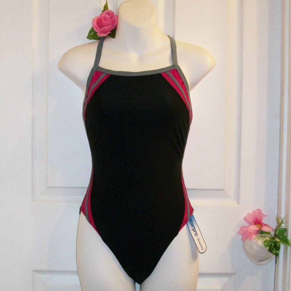 Waterpro Sz 30 Splice 1 Pc Swimsuit NWT